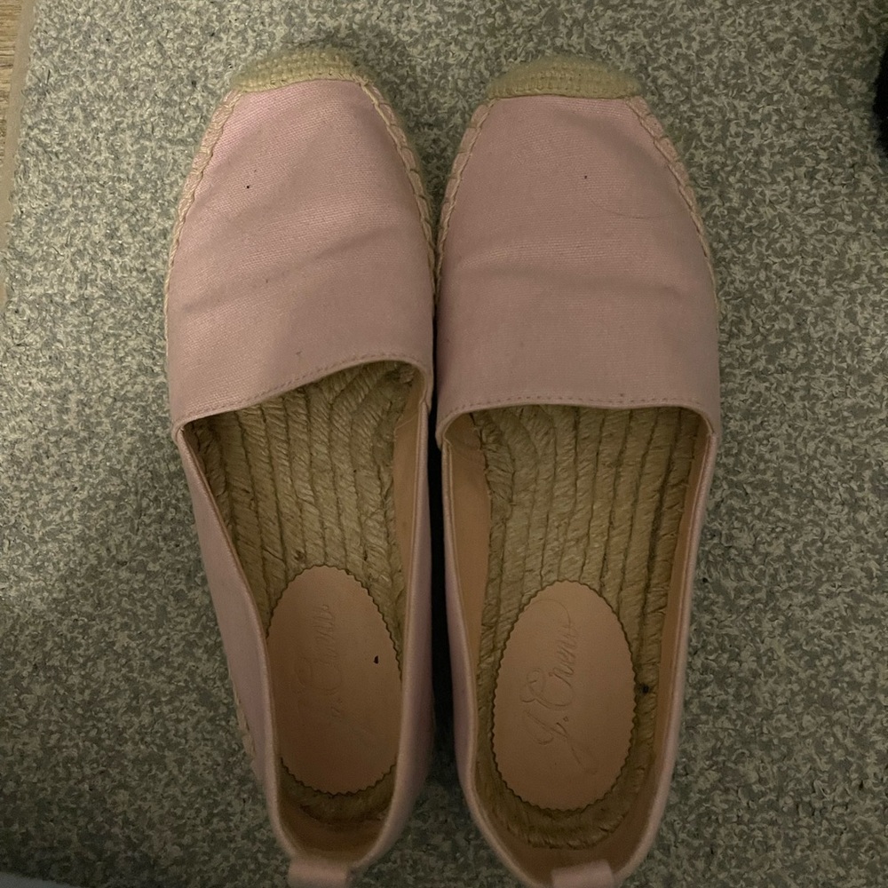 J Crew Pink espadrille shoes